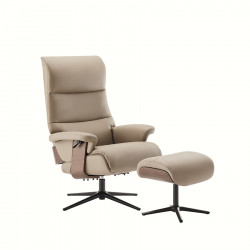 Alfie Recliner W/Footstool Nomad Leather